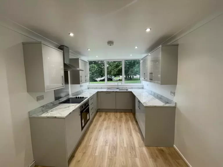 Domestic kitchen electrical installation