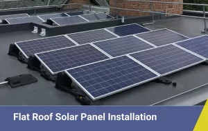 Flat Roof Solar Panel installation