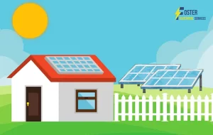 Garden solar panels