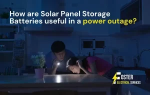 How are Solar Panel Storage Batteries useful in a power outage?